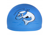 Шапочка для плавания детская Sportex Дельфин (ПУ) E41281 синий