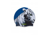 Шапочка для плавания Atemi PSC301 синяя(тигр) детская