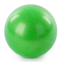 Мяч для художественной гимнастики d15см AB2803B зеленый металлик