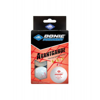 Мяч для настольного тенниса Donic 3* Avantgarde, 6 шт, белый