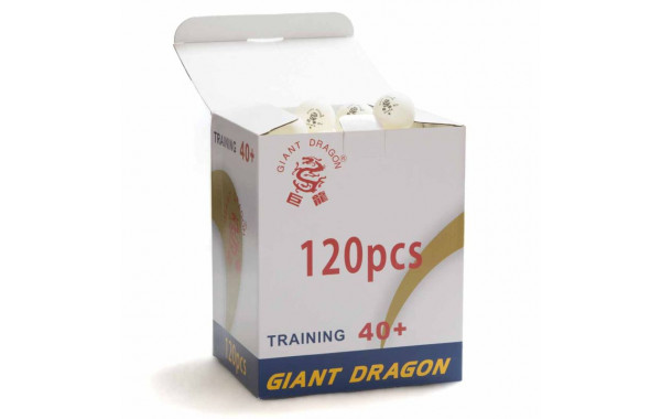 Мячи Giant Dragon Training Silver 1* New белый (120шт, в коробке) 600_380
