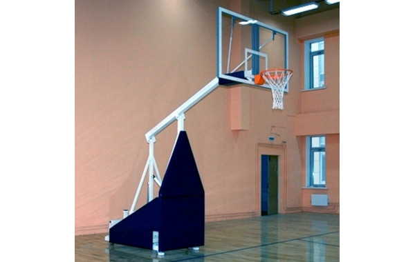 Стойка баскетбольная игровая мобильная складная с гидромеханизмом вынос 165 см, без противовесов Atlet IMP-A18E 600_380