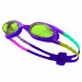Очки для плавания детские ЗЕЛЕНЫЕ линзы, нерегул .пер., фиолетовая оправа Nike Easy Fit NESSB166593 75_75