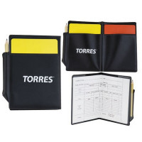 Бумажник судейский (футбол) Torres SS1155. В компл. 2 карточки (красн., желт.)