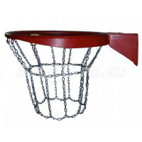 Сетка баскетбольная из цепей, антивандальная, металлическая ПрофСетка 9090-12 шт.
