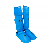 Защита голени и стопы Adidas WKF Shin & Removable Foot синяя 661.35