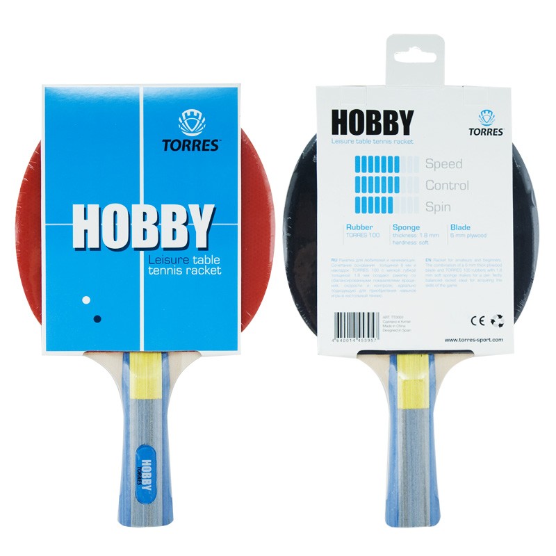 Ракетка для настольного тенниса Torres Hobby TT0003 800_800