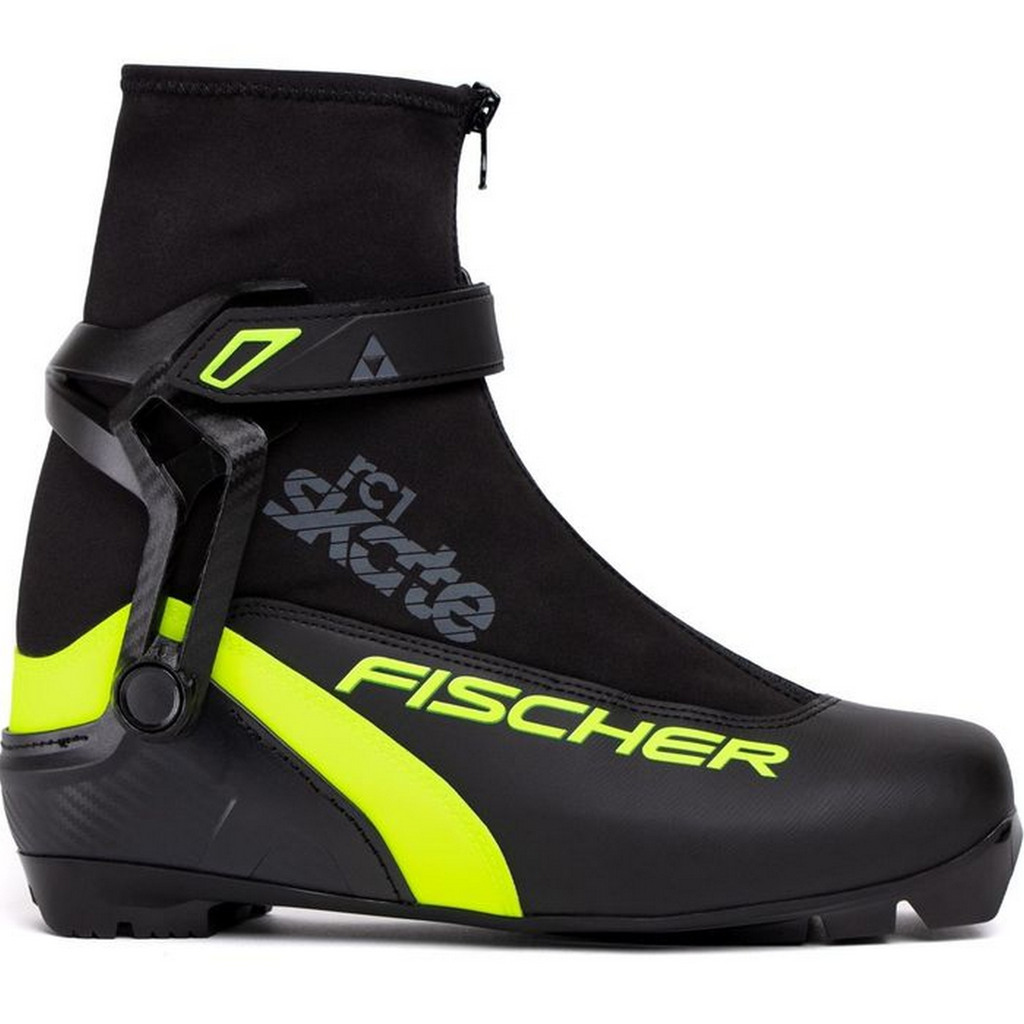 Лыжные ботинки Fischer NNN RC1 Skate S86022 черный\желтый 2000_2000