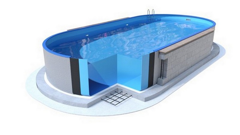 Морозоустойчивый бассейн овальный 800х416x150см Mountfield Ibiza 3EXB0081[3BZA1073] мозаика 800_449