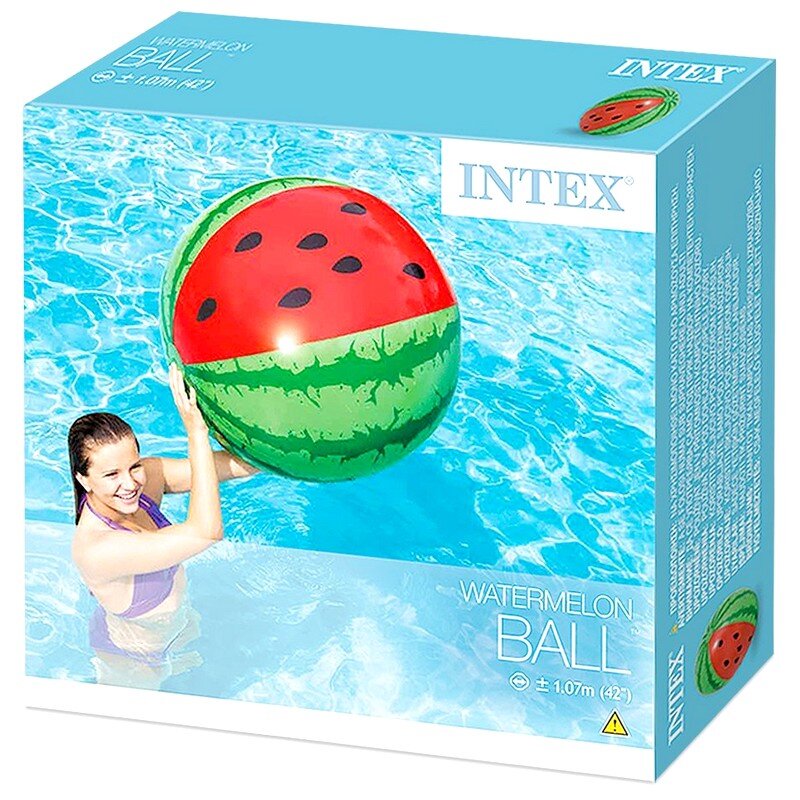 Мяч надувной d107см Intex Арбуз Watermelon Ball 58071 800_800