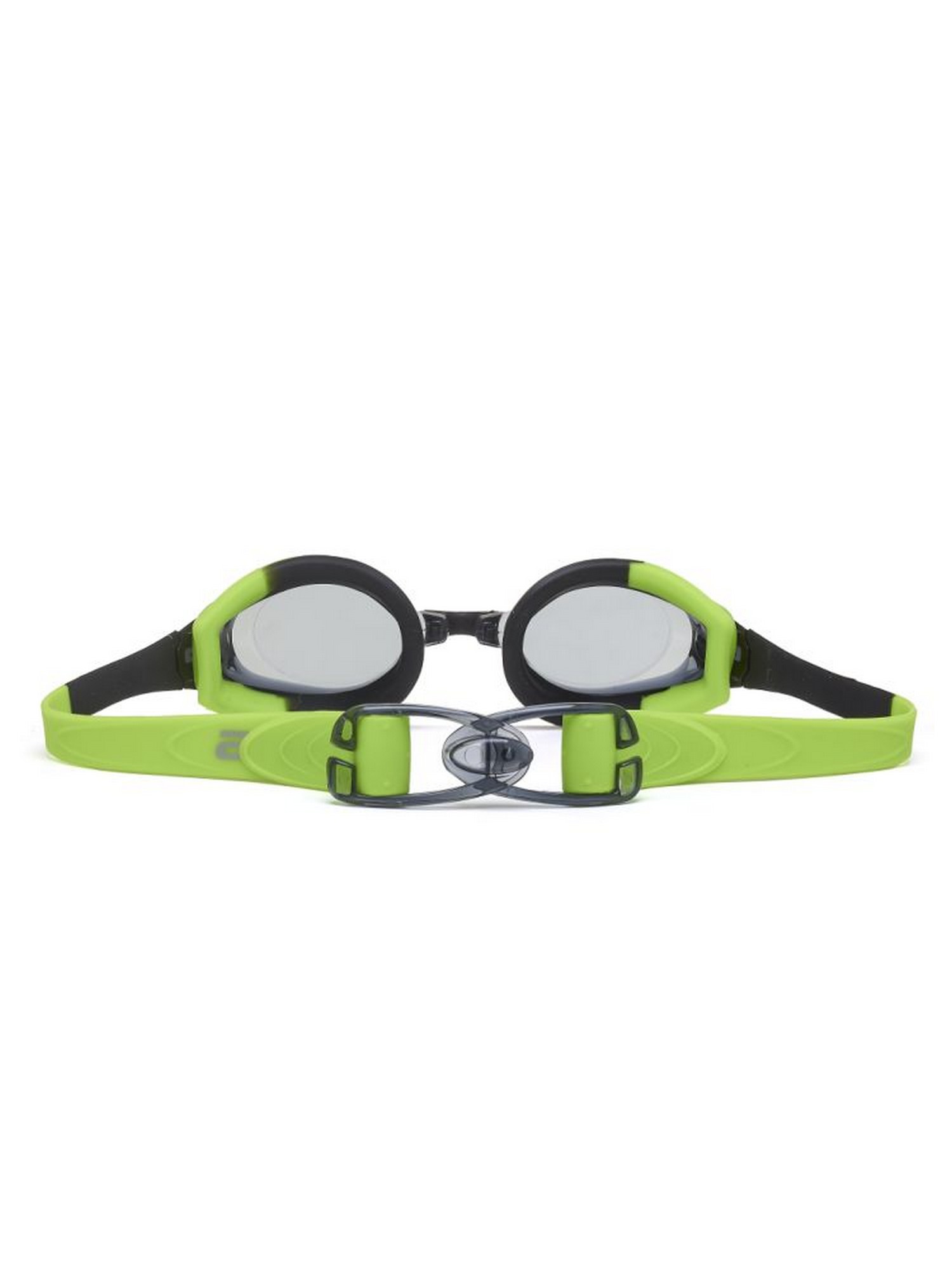 Очки для плавания Atemi силикон M510 черный\зеленый 1500_2000