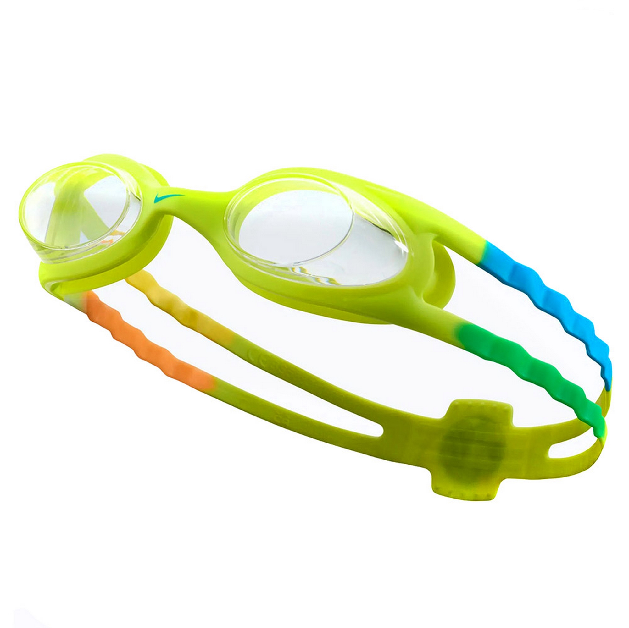 Очки для плавания детские ПРОЗРАЧНЫЕ линзы, нерегул .пер., желтая оправа Nike Easy Fit NESSB166312 2000_1998