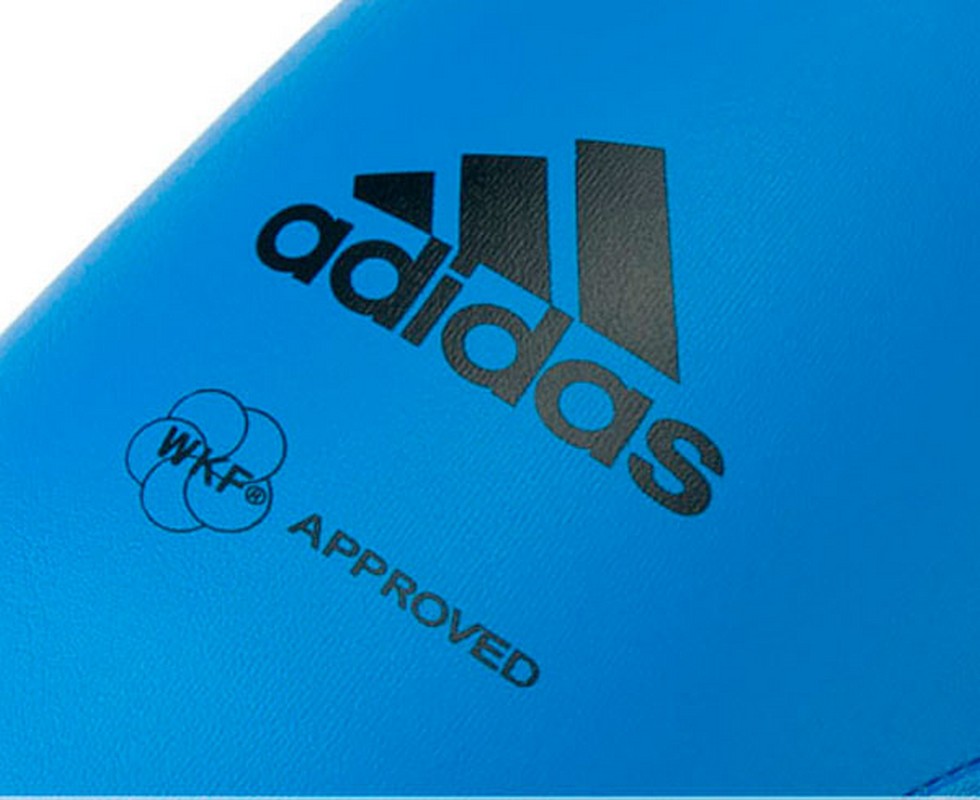 Защита голени и стопы Adidas WKF Shin & Removable Foot синяя 661.35 980_800