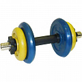 Гантель разборная 10 кг MB Barbell Диски обрезиненные, цветные 120_120