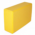 Йога блок полумягкий (желтый) 223х150х76мм, из вспененного ЭВА (A25806) Sportex BE100-A 120_120