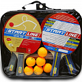 Набор для настольного тенниса Start line Level 200 4 ракетки 6 мячей+сетка 120_120