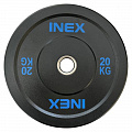 Бампированный диск 20кг Inex Hi-Temp TF-P4001-20 черный-синий 120_120